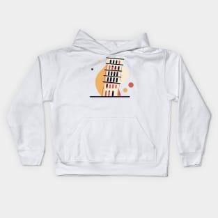 Leaning Tower of Pisa Kids Hoodie